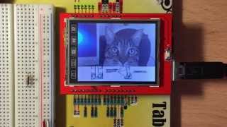 TFT LCD 2.4" Shield MicroSD Bitmaps example with Arduino UNO