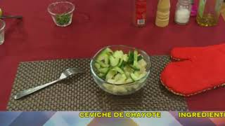 Ceviche de chayote. Recetas saludables  y deliciosas