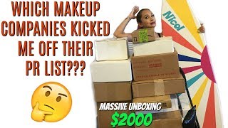 MASSIVE UNBOXING $2000 WORTH OF MAKEUP | The truth about PR lists