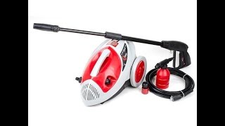 Мойка высокого давления INTERTOOL DT 1504 в работе  Обзор мойки высокого давления