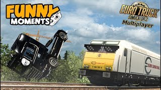 Euro Truck Simulator 2 Multiplayer Funny Moments & Crash Compilation #50