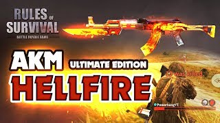 HELLFIRE AKM RIFLE is a MONSTER! (Rules of Survival)