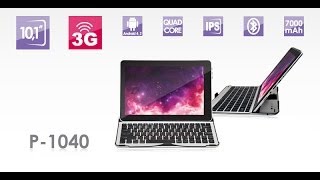 Exeq P-1040 - планшетный компьютер с Bluetooth-клавиатурой