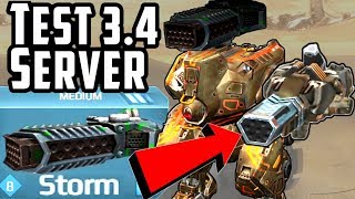 War Robots Kamikaze & Hover Glide Bot Test & New Medium Weapon Storm