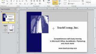 Publisher 2010 Tutorial Inserting Text Boxes Microsoft Training Lesson 3.1