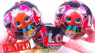 КИТАЙСКИЙ КОНФЕТТИ ПОП КУКЛЫ ЛОЛ 3 СЕРИЯ ПОДДЕЛКА Fake LOL CONFETTI POP Surprise