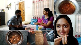 #DIML  ఆ Video కి  Vulgar Comments చాలా వచ్చాయి | ఇంటినుండి ఎంతీసుకోచ్చానో చూడండి| Yummy Prawn Curry
