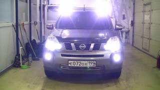 Nissan X-Trail T31 - добавим светодиодов  в штатную оптику