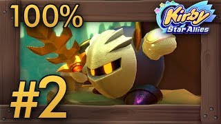Kirby Star Allies (4 Players) 100% Co-Op Walkthrough Part 2 | World 2 - Planet Popstar