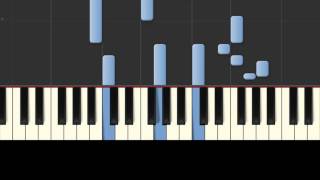 CJ AKO   Слеза любви Synthesia красивая простая грустная мелодия игра на пианино piano tutorial