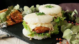 【なんかうぁってなる】チキン南蛮のライスバーガー?