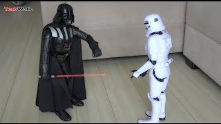 Darth Vader vs Stormtrooper Animatronic Interactive Figure