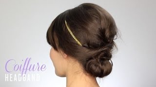 Tuto Coiffure Headband Chignon décoiffé