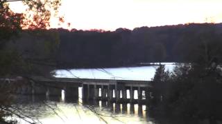 Train tracks over Lake Oconee in Greensboro, GA.