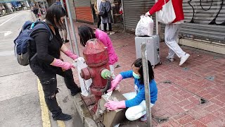 第22週青年快閃清潔(二)  把「全城連儂日」後的污染物清除
