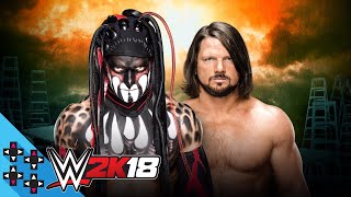WWE TLC: AJ Styles vs. Finn Balor - WWE 2K18 Match Sims