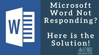Microsoft Word Not Responding or Has Stopped Working? Here is the Solution!