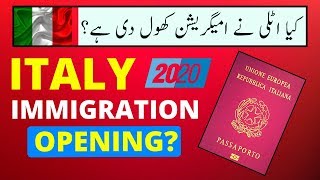 ITALY IMMIGRATION 2020 IS TO OPEN OR NOT? SANATORIA IMMIGRATI IRREGOLARI ITALIA 2020 | VISA GURU