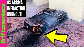 EPIC 8S ARRMA INFRACTION BURNOUT!