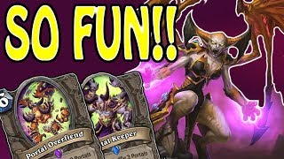 FUN PORTAL KEEPER WARLOCK DECK | Rise of Shadows | Hearthstone