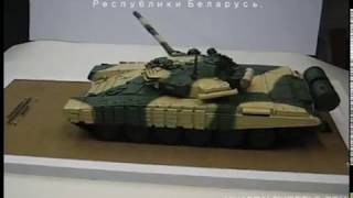 Танк Т-72 модель в масштабе 1/10 с поворотной башней.