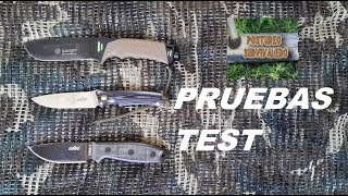 CIMA 1/ CIMA BUSHCRAFT/GANZO SURVIVAL KNIFE/ PRUEBAS/ TEST