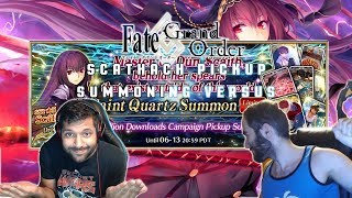Fate Grand Order: 3 Million Downloads Scathach Summoning Versus "SHISHOU!?!?!?! WHY!"