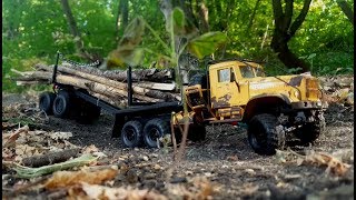 RC КрАЗ-255Л1  "Лесовоз" радиоуправляемая модель в масштабе 1:43