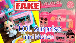 LOL Surprise FAKE | LOLOLOL Surprise Series 5 Kitchen Unboxing and Review