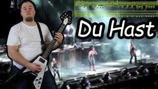 Как играть Rammstein - Du Hast на электрогитаре