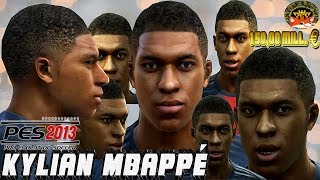 ✪ Kylian Mbappe ✪ face pes 2013(Texture& Real hair) ✺2019✺▶By ZorraZ