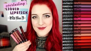Everlasting Liquid Lipstick - Kat Von D (+ swatches 20 teintes) | LOdoesmakeup