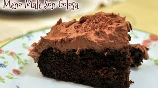 TORTA AL CACAO CON CREMA DI RICOTTA E CIOCCOLATO