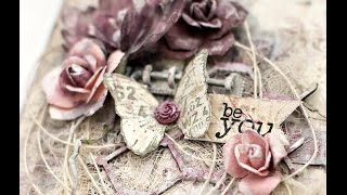 Be You Canvas. Prima Butterfly collection. Mixed media canvas.