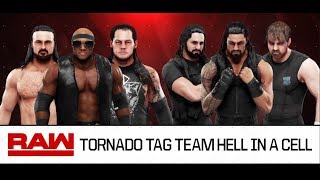 WWE-2k19-The Shield vs Baron Corbin & Drew Mcintyre & Bobby Lashley -Hell In A Cell Match-RAW 2019