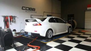 Evo X Dyno Cobb Tuning Surgeline *Shoots Flames In 4k*