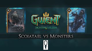 Let's Play GWENT Gameplay - Scoiatael VS Monsters - Kill The Servers Edition Beta