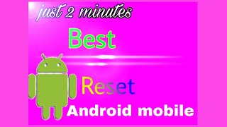 #reset #androidmobile #resetmobile How Hard reset Android phone or tablet(কীভাবে  Android mobile