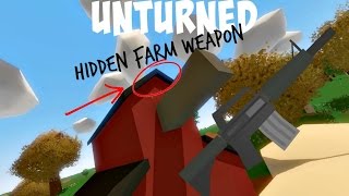 Unturned ►HIDDEN FARM WEAPON RACK!