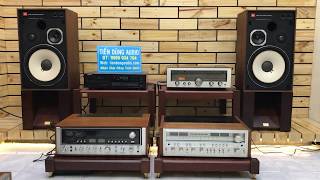 Ampli LUXMAN R-1040 , Loa JBL 4312A TEST