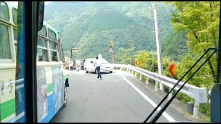 四国交通 祖谷線 前面展望 阿波池田バスターミナル～出合～かずら橋