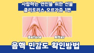 클리토리스 사정시키는법 1/3편. 음핵 민감도 확인방법.사랑하는 연인을 위한 선물.