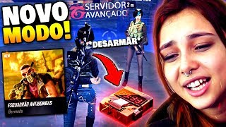 Esquadrão ANTIBOMBAS no FREE FIRE! Novos Modos no Servidor Avançado!
