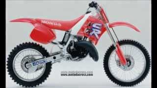 Evolution of Honda cr-125 from 1974 to 2007.