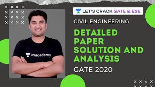 GATE 2020 Civil Engineering | Detailed Paper Solution and Analysis