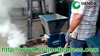 how to make biomass wood briquettes by a fuel sawdust briquette press machine