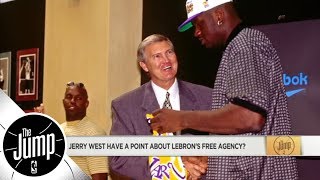 Reacting to Jerry West's comments about why LeBron James chose Lakers | The Jump | ESPN
