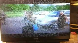 Mits. WD-57733 DLP 57" TV I got that didn't work at all, now it has white dots all over screen