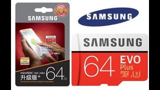 Карта памяти SAMSUNG Class10 U3 4K SDXC MicroSD 64 GB EVO+ проверка карты памяти на оригинальность.