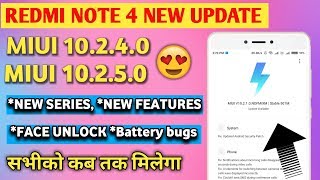 REDMI NOTE 4 MIUI 10.2.4.0 / MIUI 10.2.5.0 STABLE UPDATE | MIUI 10.2.4.0 UPDATE FOR REDMI NOTE 4